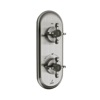 Jaquar 2 Way Thermostatic Diverter Queens Prime QQP-SSF-7681PM Normal Flow - Stainless Steel Finish