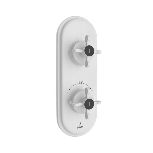 Jaquar 1 Way Thermostatic Diverter Queens Prime QQP-WHM-7661PM Normal Flow - White Matt Finish