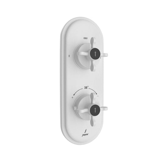 Jaquar 2 Way Thermostatic Diverter Queens Prime QQP-WHM-7681PM Normal Flow - White Matt Finish