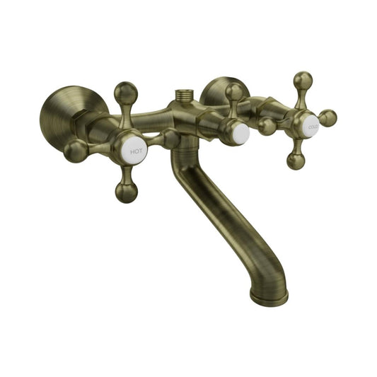 Jaquar 2 Way Wall Mixer Queen's QQT-ABR-7217 Normal Flow - Antique Bronze Finish