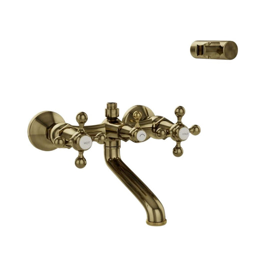 Jaquar 2 Way Wall Mixer Queen's QQT-ABR-7267 Normal Flow - Antique Bronze Finish