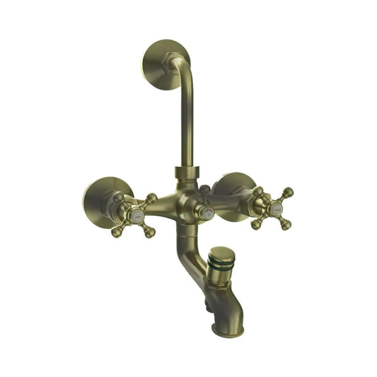 Jaquar 3 Way Wall Mixer Queen's QQT-ABR-7281 Normal Flow - Antique Bronze Finish