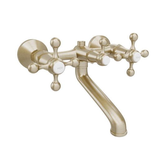 Jaquar 2 Way Wall Mixer Queen's QQT-GDS-7217 Normal Flow - Gold Dust Finish