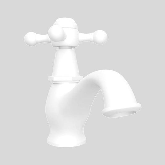Jaquar Table Mounted Regular Basin Tap Queens QQT-WHM-7011 - White Matt