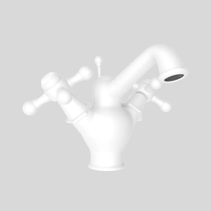 Jaquar Table Mounted Regular Basin Mixer Queens QQT-WHM-7169B - White Matt