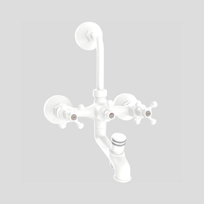 Jaquar 3 Way Wall Mixer Queen's QQT-WHM-7281 Normal Flow - White Matt Finish