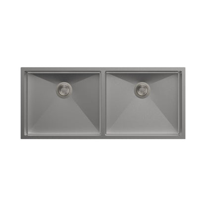 Carysil Stainless Steel Sink Quadro QUADRO DOUBLE BOWL 40 X 20 X 8 ( 40 x 20 inches ) - Matt