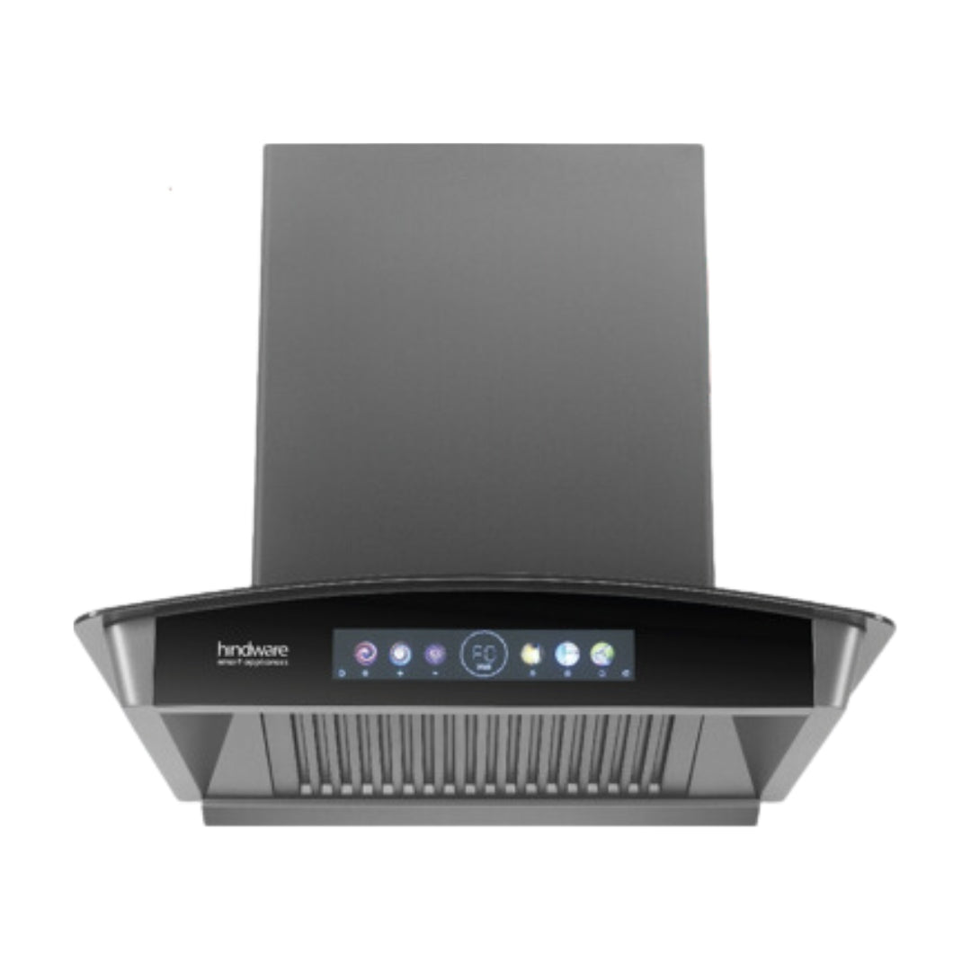 Hindware 60 cm Wall Mounted Chimney Auto Clean Hoods Series RAYLENE 60 CM