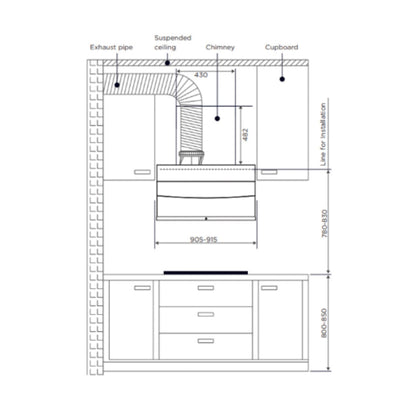 Hafele Built In Oven CELIA 70 + Hafele Built-In Microwave AIDA 28 + Hafele 90 cm Wall Mounted Chimney RHINE 90 + Hafele 86 cm 4 Burner Hob Altius Series ALTIUS FS 490