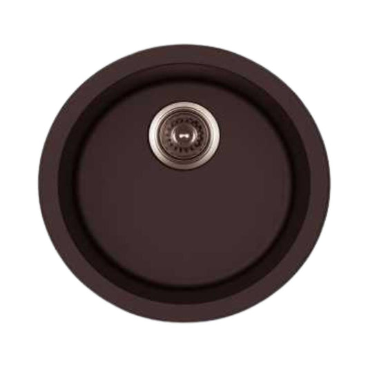 Carysil Quartz Sink Single Bowl SINGLE BOWL ROCK ( 18 x 18 inches )  -  Espresso