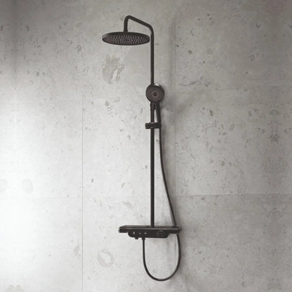 Colston 2 Way Shower Panel Rover Black - Black
