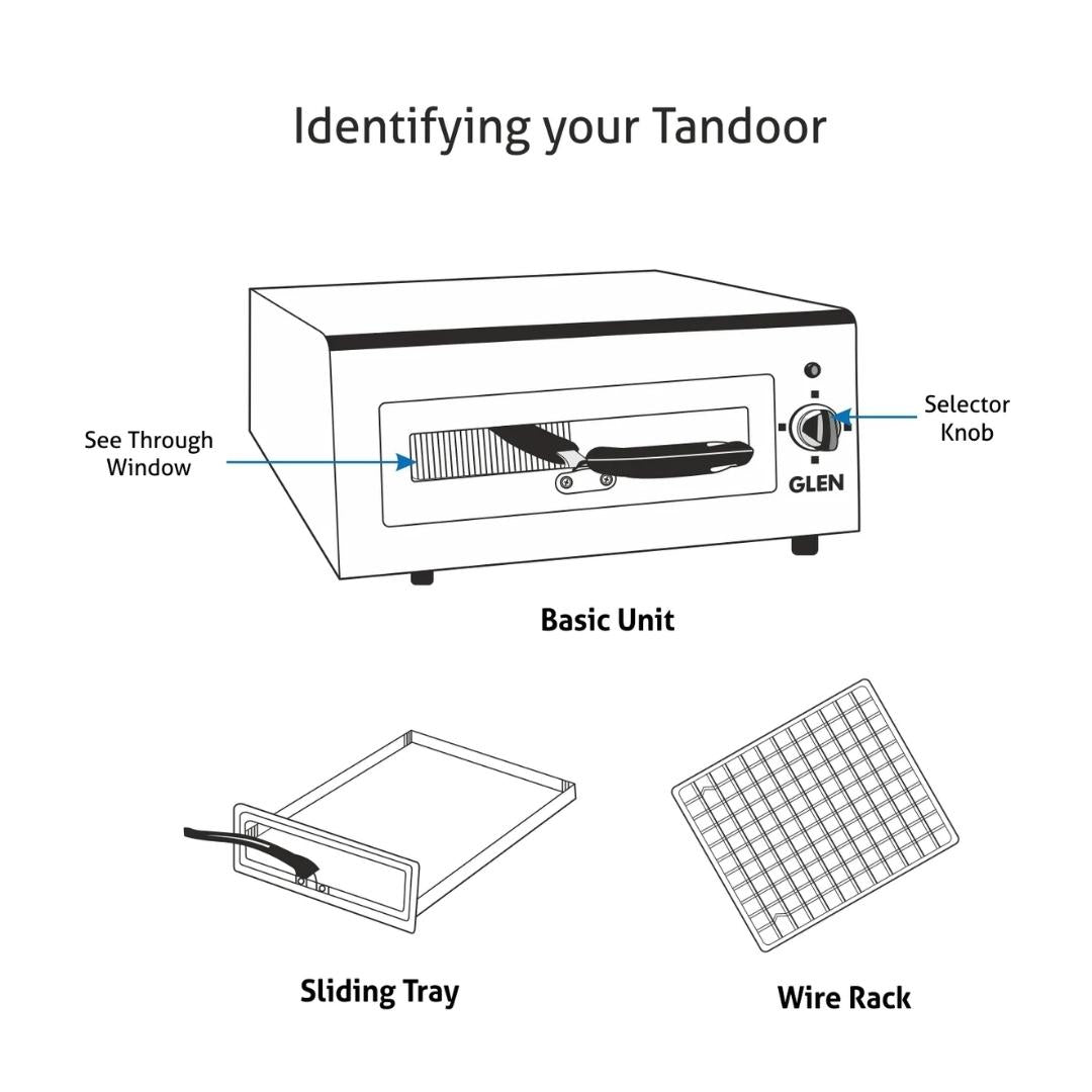 Glen Electric Tandoor SA5014 Silver