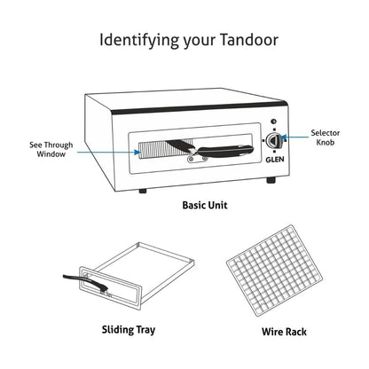 Glen Electric Tandoor SA5014XL Silver