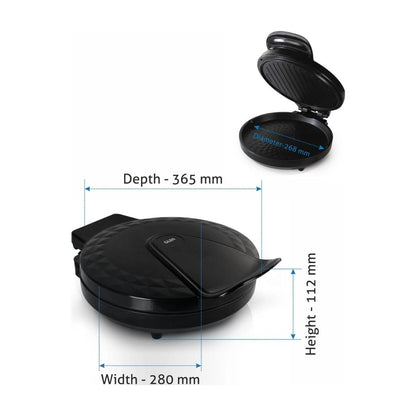 Glen Pizza Grill Maker SA 3033PG Black