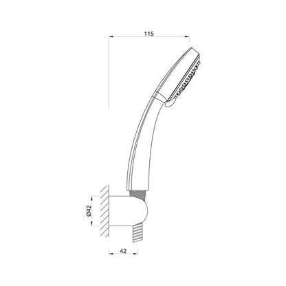 Essco Multi Flow Hand Shower SAE-CHR-1931SH555 - Chrome