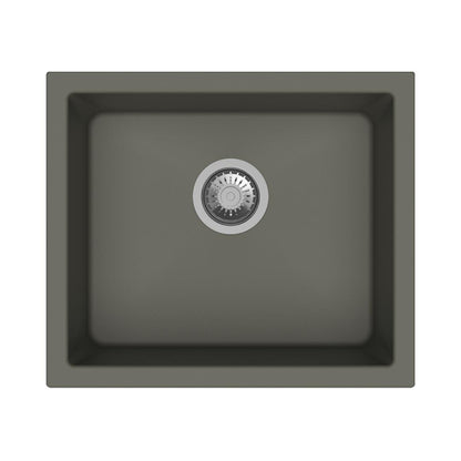 Carysil Quartz Sink Single Bowl SINGLE BOWL SALSA ( 21 x 18 inches )  -  Concrete