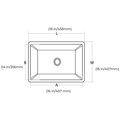 Hindware Quartz Sink Sapphire SAPPHIRE 18 X 16 X 8 ( 18 x 16 inches )  -  Mars