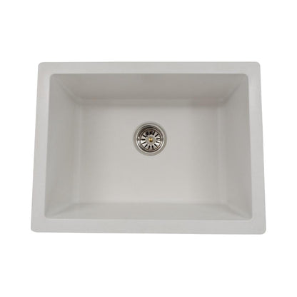 Hindware Quartz Sink Sapphire SAPPHIRE 24 X 18 X 8 ( 24 x 18 inches )  -  White DX