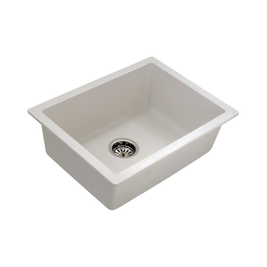 Hindware Quartz Sink Sapphire SAPPHIRE 24 X 18 X 8 ( 24 x 18 inches )  -  White DX