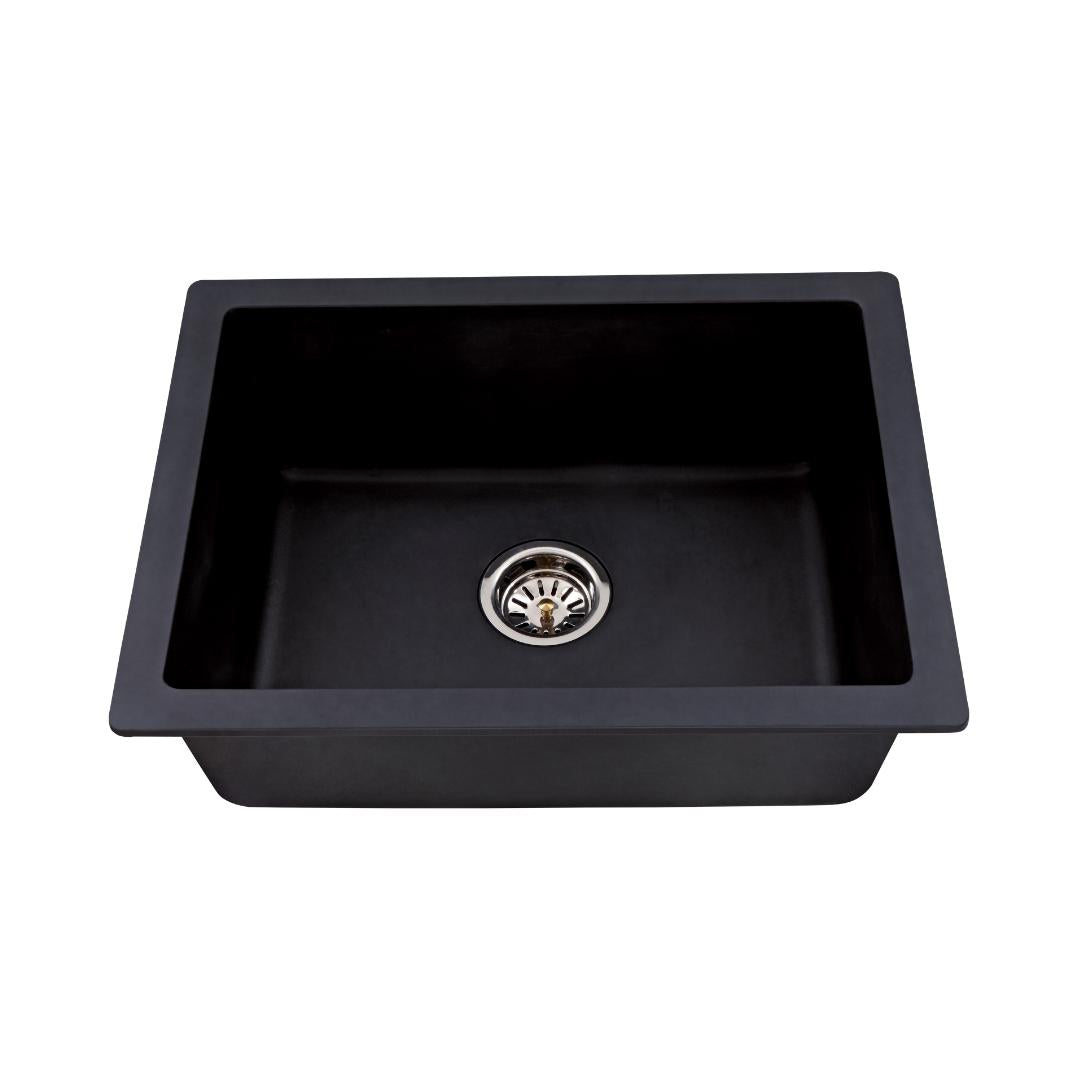Hindware Quartz Sink Sapphire SAPPHIRE 28.5 X 19 X 8 ( 28.5 x 19 inches )  -  Black