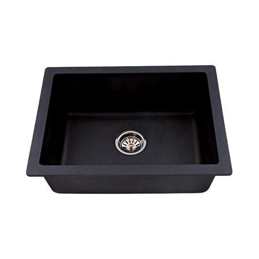 Hindware Quartz Sink Sapphire SAPPHIRE 28.5 X 19 X 8 ( 28.5 x 19 inches )  -  Black