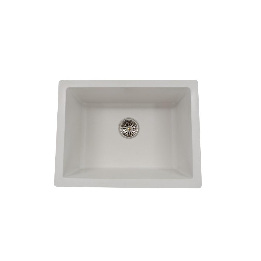 Hindware Quartz Sink Sapphire SAPPHIRE 28.5 X 19 X 8 ( 28.5 x 19 inches )  -  White