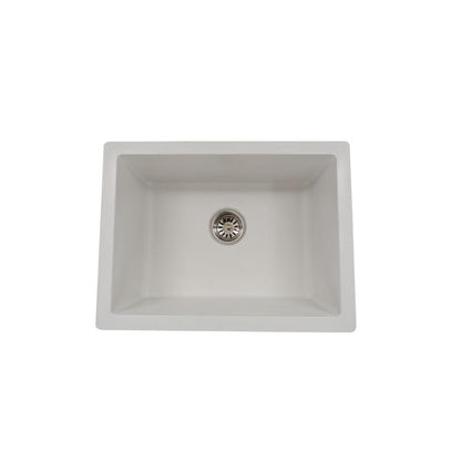 Hindware Quartz Sink Sapphire SAPPHIRE 28.5 X 19 X 8 ( 28.5 x 19 inches )  -  White