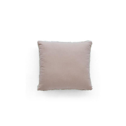 Sea Grass Blush Pink & Natural Cotton Knitted Decorative Cushion Cover (18 in x 18 in)