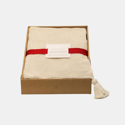 Seed Moss Natural Beige Throw & Cushion Cover Set (18 in x 18 in)
