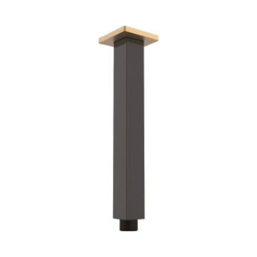 Colston Ceiling Mounted Square Shower Arm OB CEILING ARM - Black