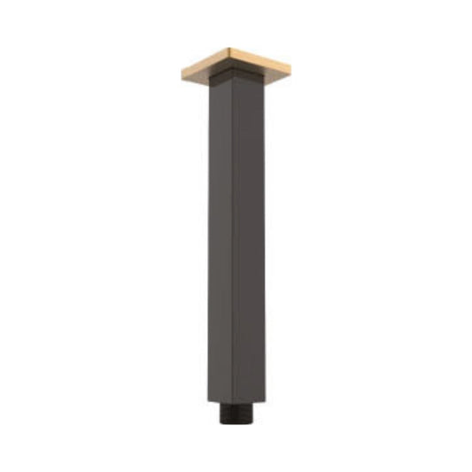 Colston Ceiling Mounted Square Shower Arm OB CEILING ARM - Black