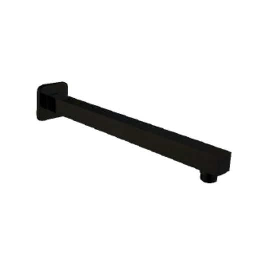 Hindware Wall Mounted Square 380 mm Shower Arm F160151GRT - Black Chrome