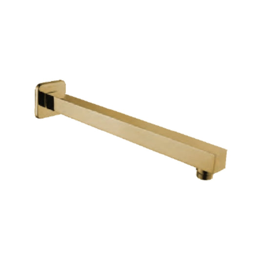Hindware Wall Mounted Square 380 mm Shower Arm F160151PGD - Full Gold