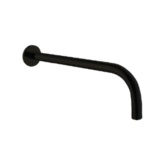 Hindware Wall Mounted Round 380 mm Shower Arm F160163GRT - Black Chrome