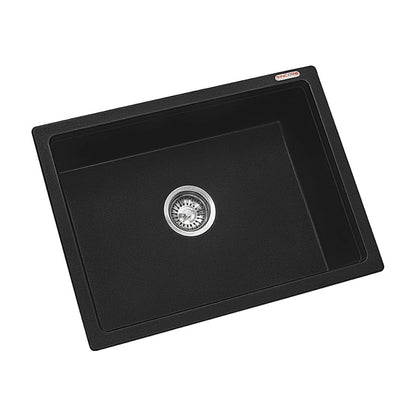 Sincore Quartz Sink ARIEL SMALL ( 18 x 16 inches )  -  Mettalic Black