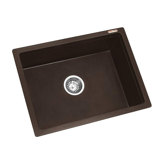 Sincore Quartz Sink ARIEL BIG ( 21 x 18 inches )  -  Mettalic Brown