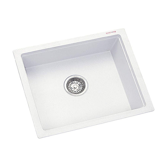 Sincore Quartz Sink ARIEL LARGE ( 24 x 18 inches )  -  White