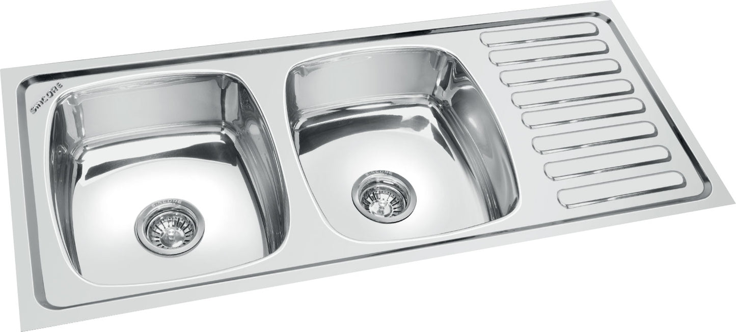 Sincore Stainless Steel Sink Premium Series SATURN ( 45 x 20 inches ) - Glossy