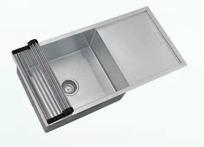 Sincore Stainless Steel Sink Hand Crafted Series SOLITAIRE MEDIUM ( 40 x 20 inches ) - Matt