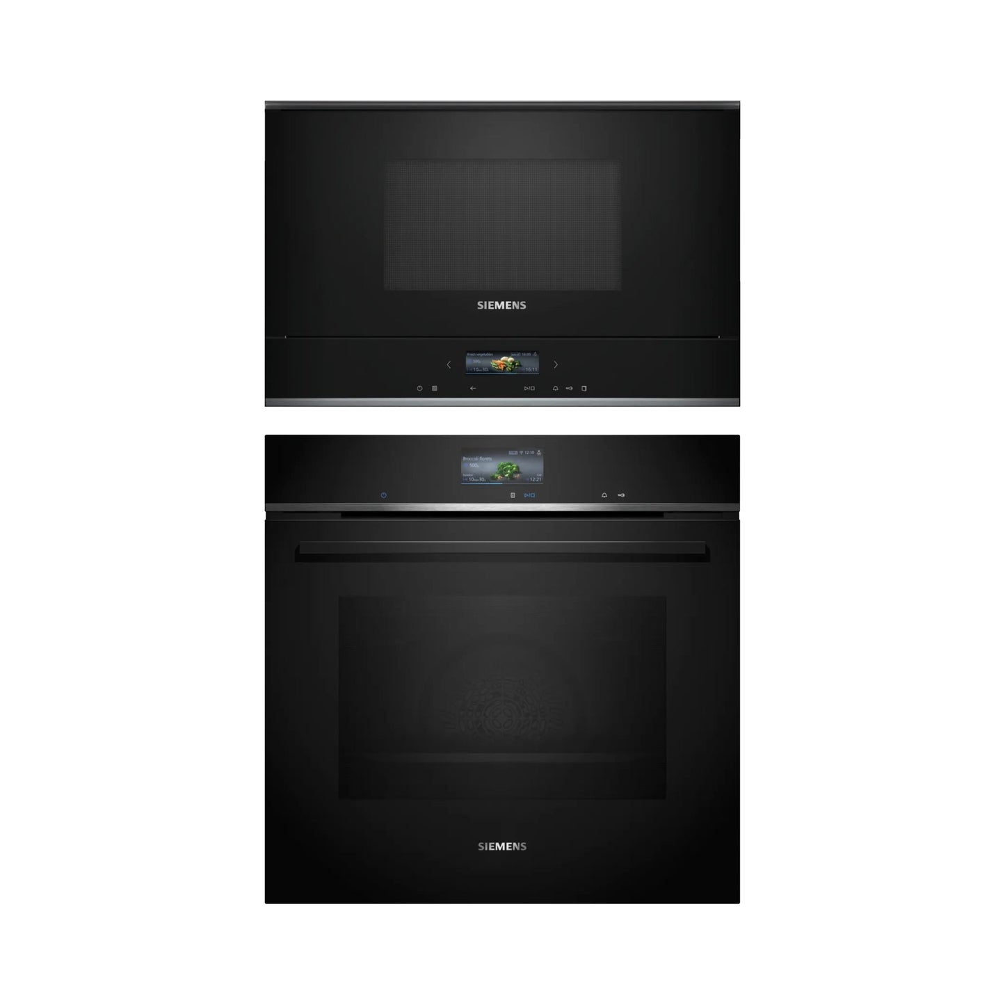 Siemens Built In Oven iQ700 HB736G1B1 + Siemens Built-In Microwave IQ700 Series BF722L1B1I