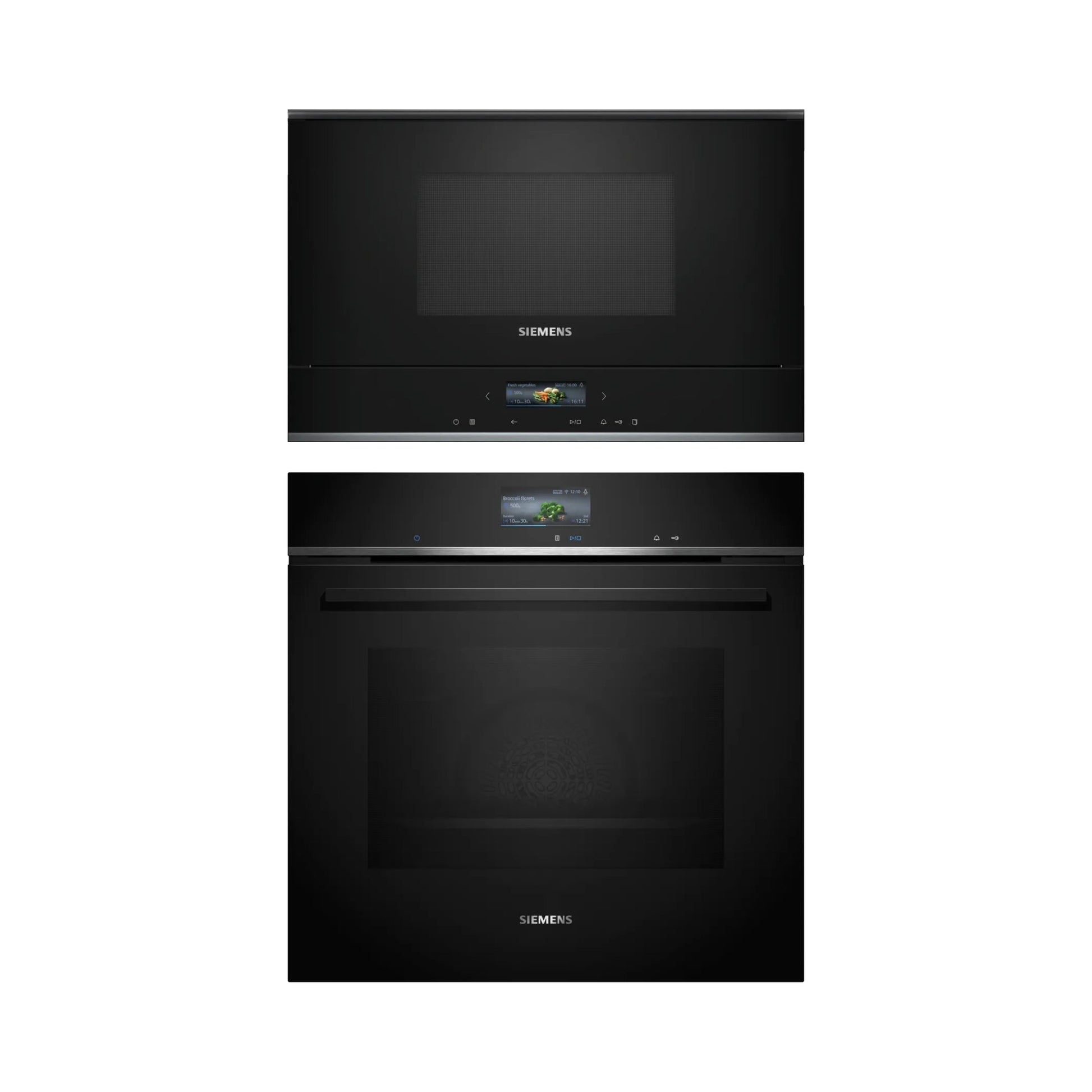 Siemens Built In Oven iQ700 HB736G1B1 + Siemens Built-In Microwave IQ700 Series BF722L1B1I