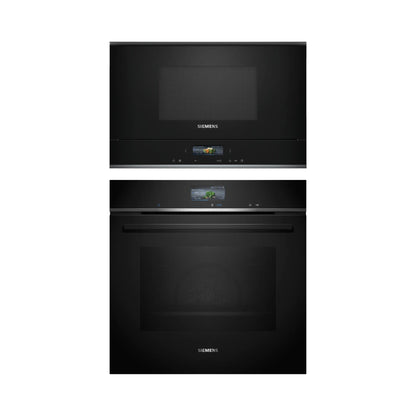 Siemens Built In Oven iQ700 HB736G1B1 + Siemens Built-In Microwave IQ700 Series BF722L1B1I