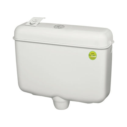 Hindware External Wall Mounted Cistern Without Frame SLEEK ESSENCE DUAL FLUSH - White