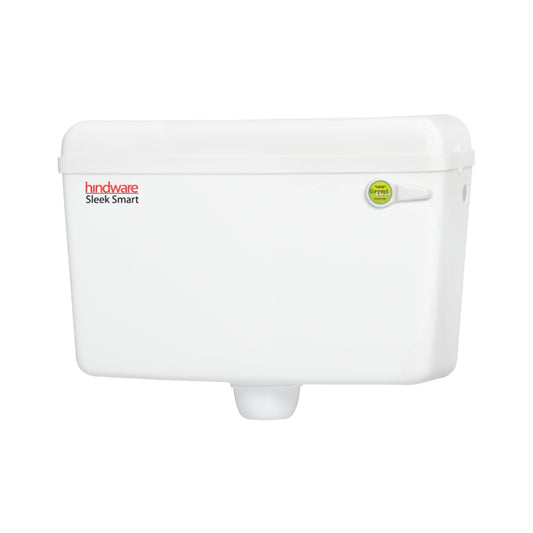 Hindware External Wall Mounted Cistern Without Frame SLEEK SMART - White