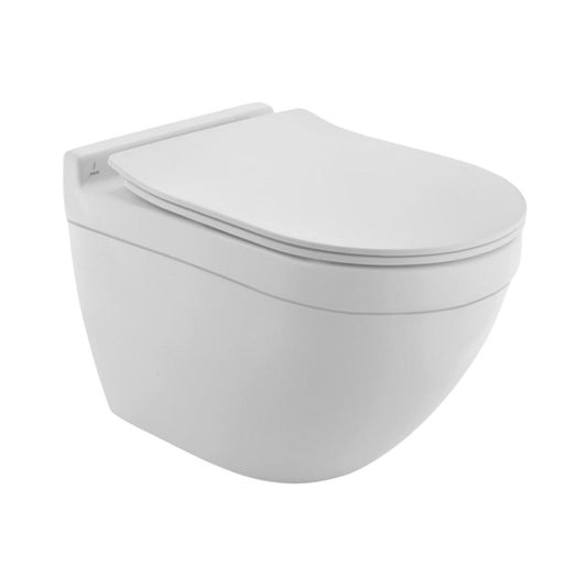 Jaquar Wall Mounted White Matt Closet WC Solo SLS-WHM-6953BIUFSM with P-Trap