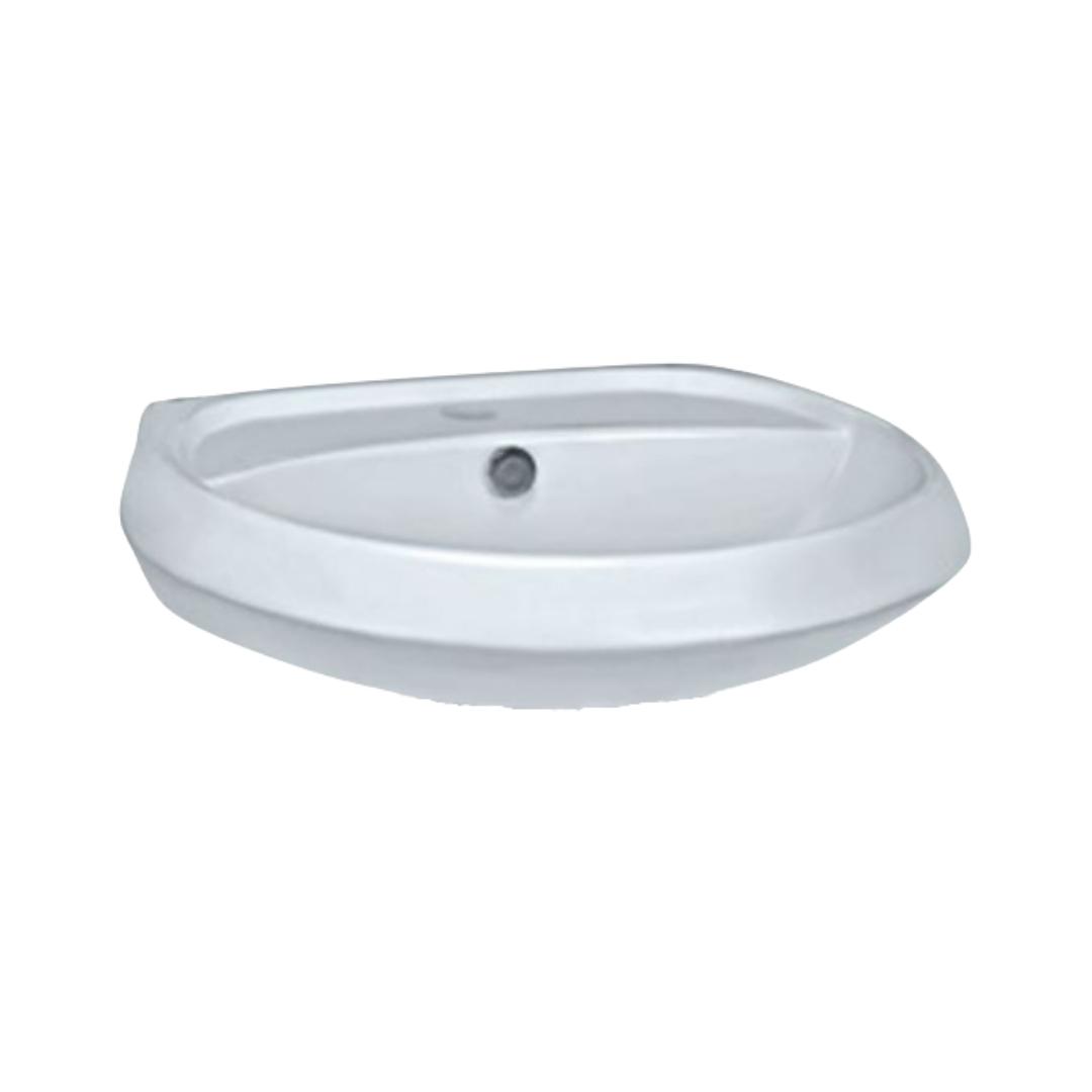 Jaquar - Wall Mounted Oval White Wash Basin - Solo - SLS WHT 6801 by ...