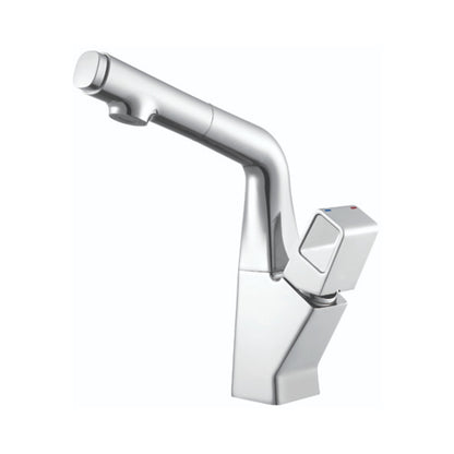 Simoll Table Mounted Pull-Down Kitchen Sink Mixer Titan SM-2613 with Extractable Hand Shower Spout in Chrome Finish