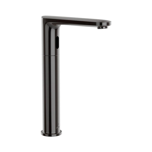 Jaquar Table Mounted Tall Boy Sensor Basin Mixer Opal Prime SNR 15017PMPK - Black Chrome - DC Operated