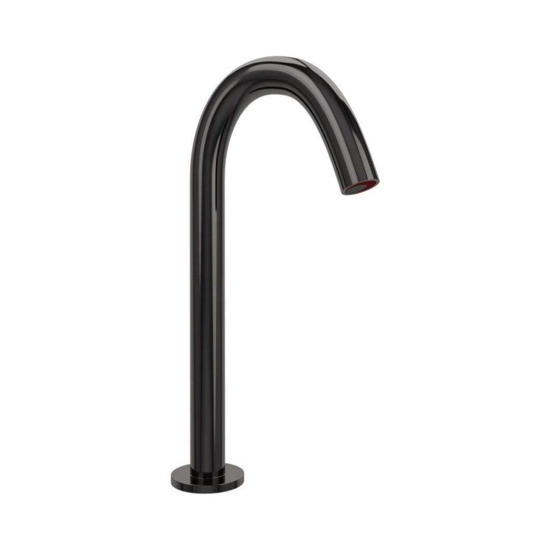 Jaquar Table Mounted Tall Boy Sensor Basin Mixer Blush SNR 51449PK - Black Chrome - DC Operated