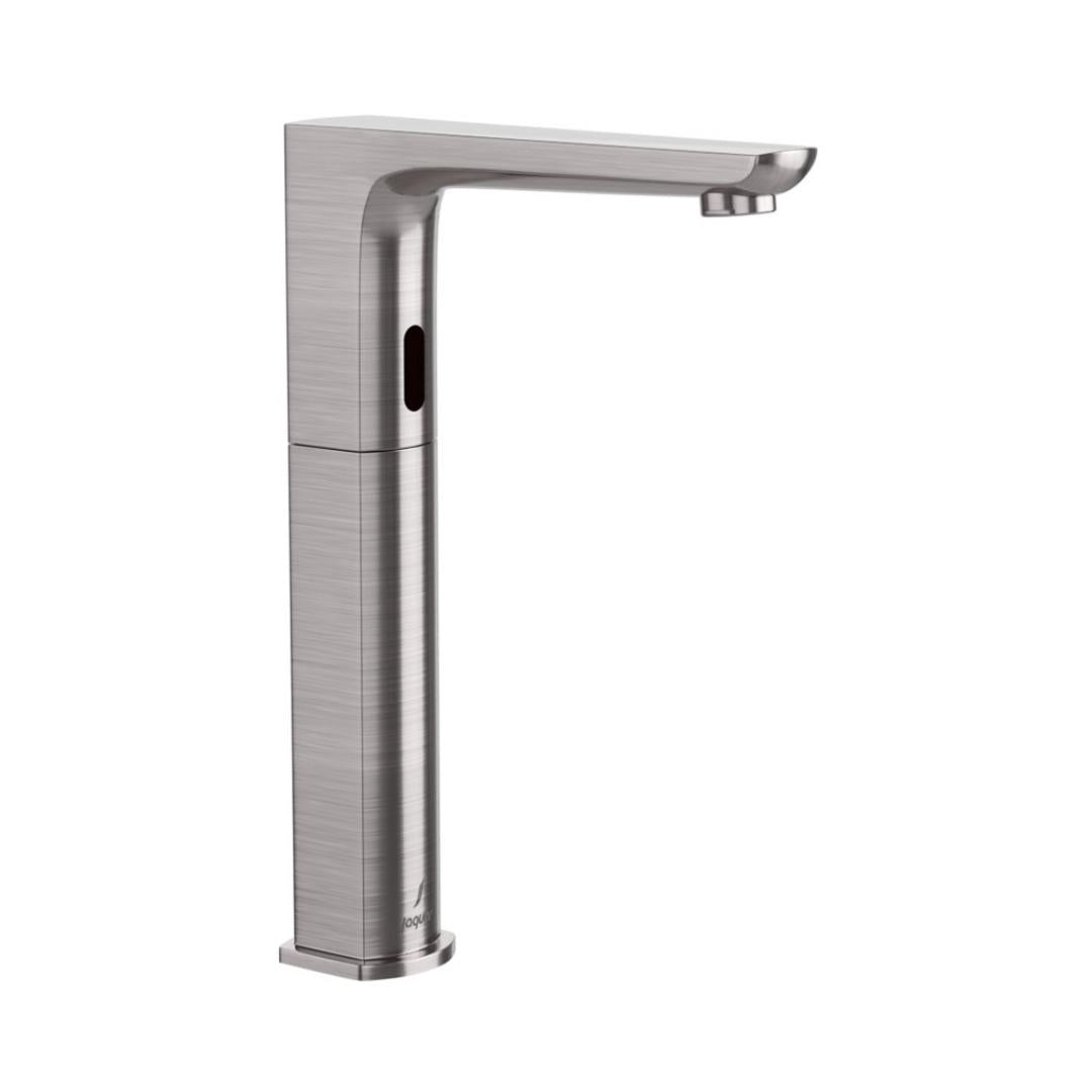 Jaquar Table Mounted Tall Boy Sensor Basin Mixer Kubix Prime SNR 35017PMPK - Stainless Steel - DC Operated